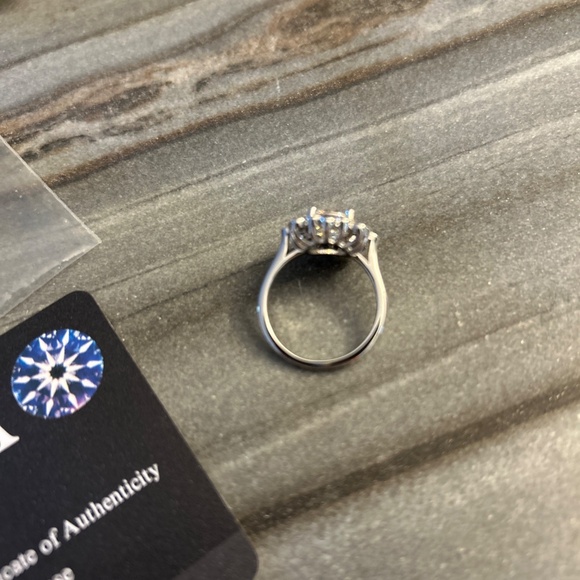 Engagement/ Wedding Anniversary Moissanite Ring, size 7, Color D